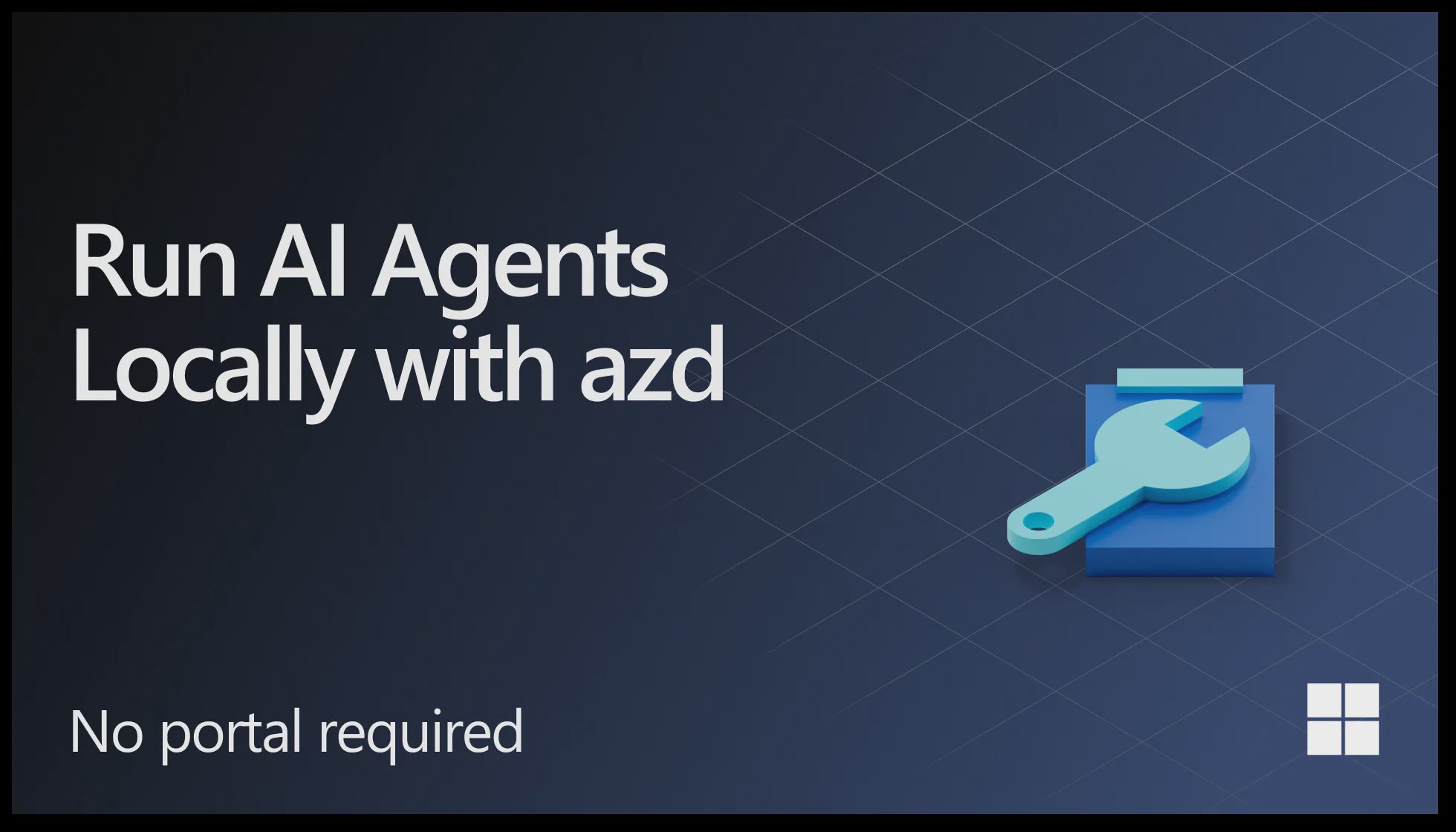 Azure Developer CLI (azd): Otimizando a experiência de desenvolvimento de agentes de IA locally
